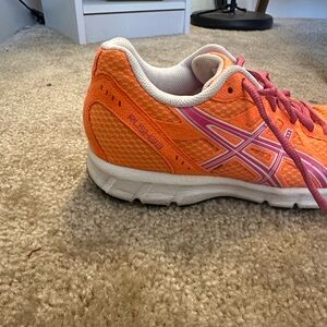 ASICS Women's Vibrant Orange and Pink Sneakers